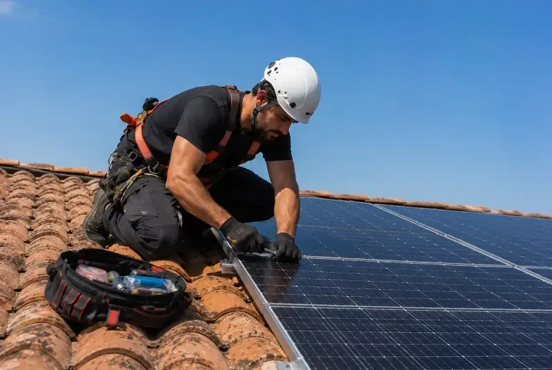 Maintenance et monitoring de panneaux solaires à la Cassaigne
